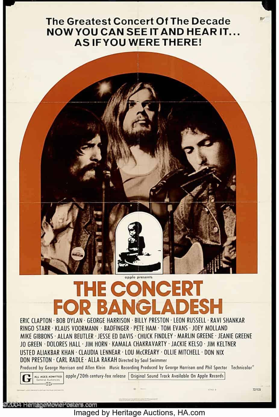 Poster of Concert for Bangladesh DVD
